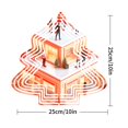 thumbnail image 2 of Stylish Metal Hanging Christmas Tree Wind Spinner - Abstract Design for Garden & Yard Decor Festive Holiday Vibes, 2 of 7
