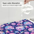 thumbnail image 5 of Xecao colorful Skull mushroom rainbow patten Microfiber Dish Drying Mat,Absorbent Dish Drainer Kitchen Counter,Super Absorbent Dish Drying Pads 18×24 Inch, 5 of 7
