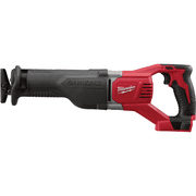 Milwaukee 2621-20 M18 18V Lithium Ion Cordless Sawzall 3,000RPM Reciprocating Saw with Quik Lok Blade Clamp and All Metal Gearbox (Bare Tool)