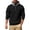 Black, variant on Frnrwgo Men's Hoodie Pullover Soft Stand Collar Loose Fit Solid Color Long Sleeve Hip Hop Streetwear Sweatshirt