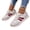 Wine Red 37, variant on Women Tennis Shoes Lightweight Arch Support Flat Sneakers Slip-On Workout Running Shoes for Sports Daily Outings