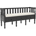thumbnail image 4 of Furniture of America Hanita Transitional Entryway Bench in Walnut, 4 of 6