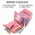 thumbnail image 4 of FALAN MULE Small Wallet for Women Leather Bifold Compact RFID Blocking Small Womens Wallet Purse, 4 of 6