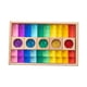 thumbnail image 1 of Juego de apilamiento Rainbow GEM Cubes Juguete apilable Aspecto transparente con almacenamiento 35 piezas, 1 of 9