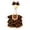 Black, variant on Halloween Witch Themed Dress And Hat Set For 19 To 23 Inch Porch Goose Statue Fall Yard Decor With Black Cat And Pumpkin Motifs