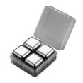 thumbnail image 2 of Stainless Steel Whiskey Stones Set of 8 | Reusable Ice Cubes for Whiskey, Wine, Beer, Cocktails | Fast-Chilling, No Dilution, Food-Grade 304, 26mm | Includes Storage Box, 2 of 4