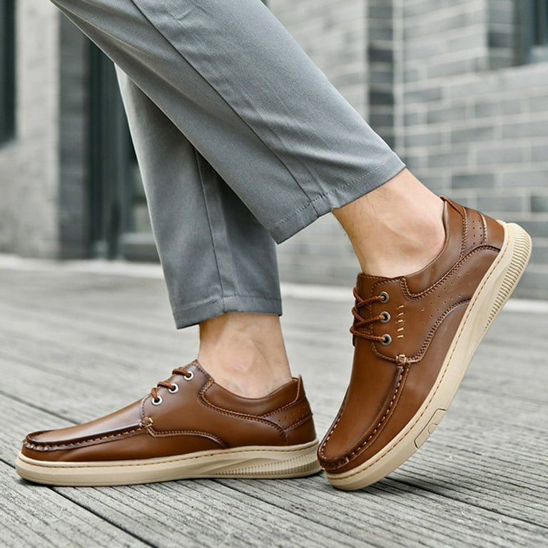 brown and white dress shoes for men Handmade Mens Two-Tone Leather Penny Loafers, Classic Style US 8 / Brown/White / D