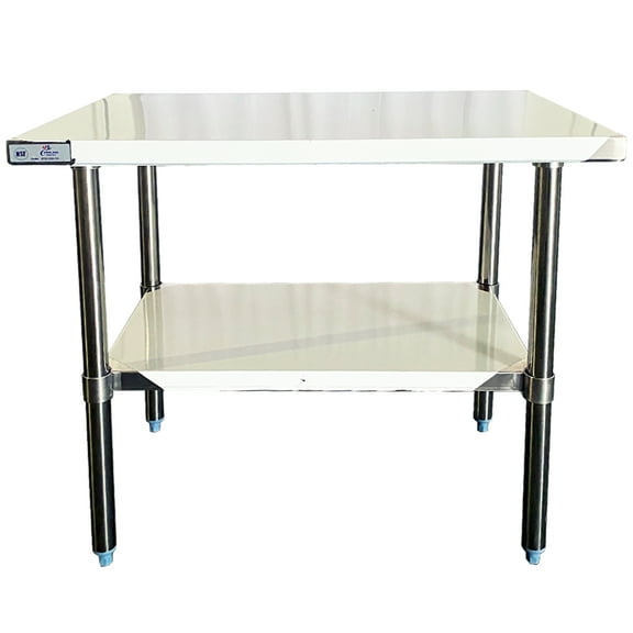 NSF Certified All Stainless Steel Work Table – Multiple Sizes Available 24x36 – Commercial Prep Table with Undershelf, 34''H