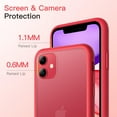 thumbnail image 4 of JETech Matte Case for iPhone 11 6.1-Inch, Shockproof Military Grade Drop Protection, Frosted Translucent Back Phone Cover, Anti-Fingerprint (Red), 4 of 6
