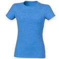 thumbnail image 2 of Skinni Fit- Camiseta de manga corta elástica y suave para mujer (Carbón Jaspeado), 2 of 2