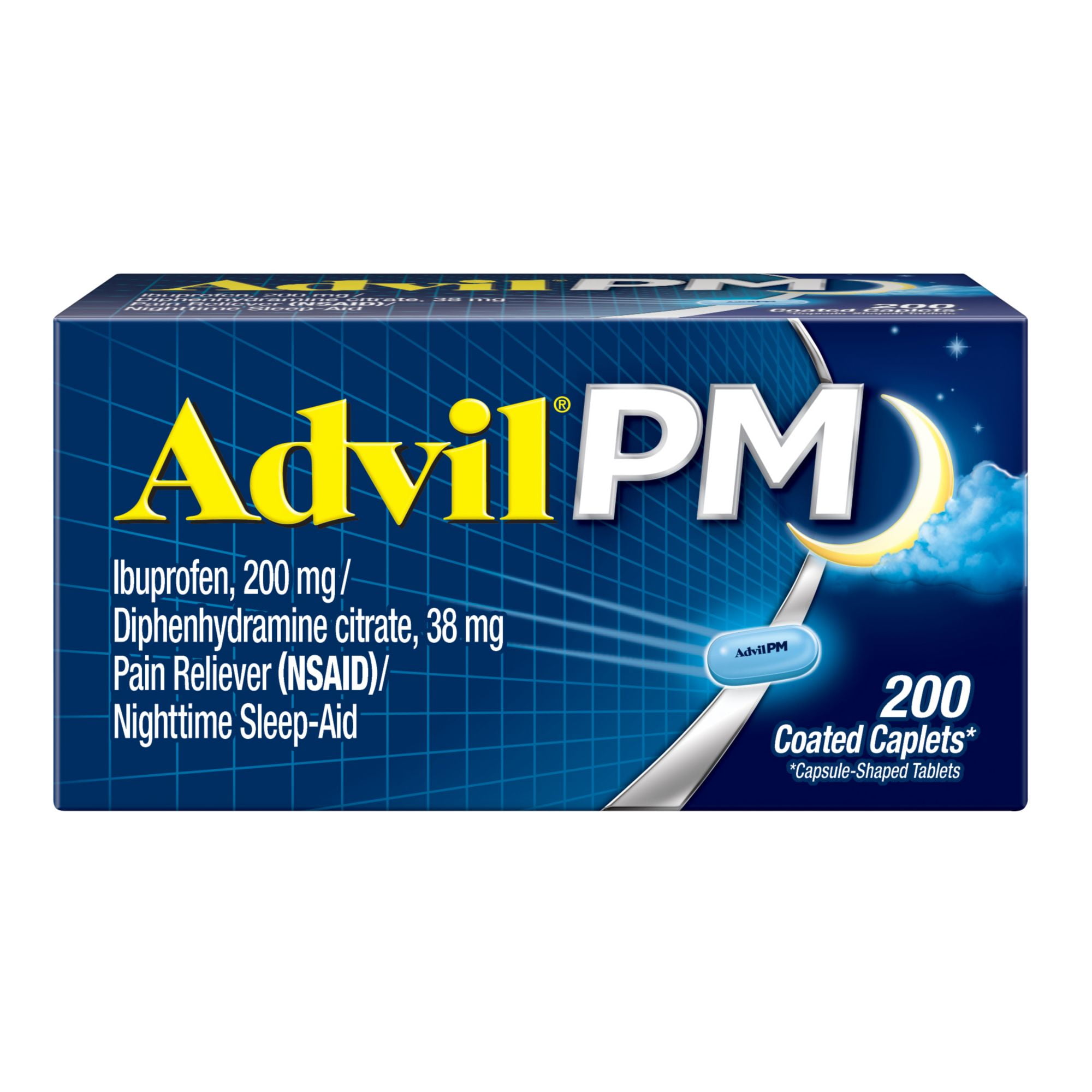 Product of Advil PM Pain Reliever 200 Ct.