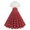 Red, variant on Polka Dot Spliced Retro Elegant Midi Dress Women's Court Style Casual Fashion Pencil Silhouette Short Sleeve Spring Summer Party Cocktail Dress, Blue XL