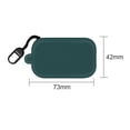 thumbnail image 3 of Funda de silicona para funda protectora Skullcandy Dime con mosquetón (verde oscuro), 3 of 5
