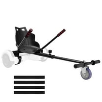 KFFKFF Hoverboard Kart Seat, Suits All 6.5", 8", 8.5", 10" Hoverboards, Handlebar Control, Frame Length Flexibility and 220 LBS Weight Limit, Hover Board Go Kart Attachment, for Children and Adults