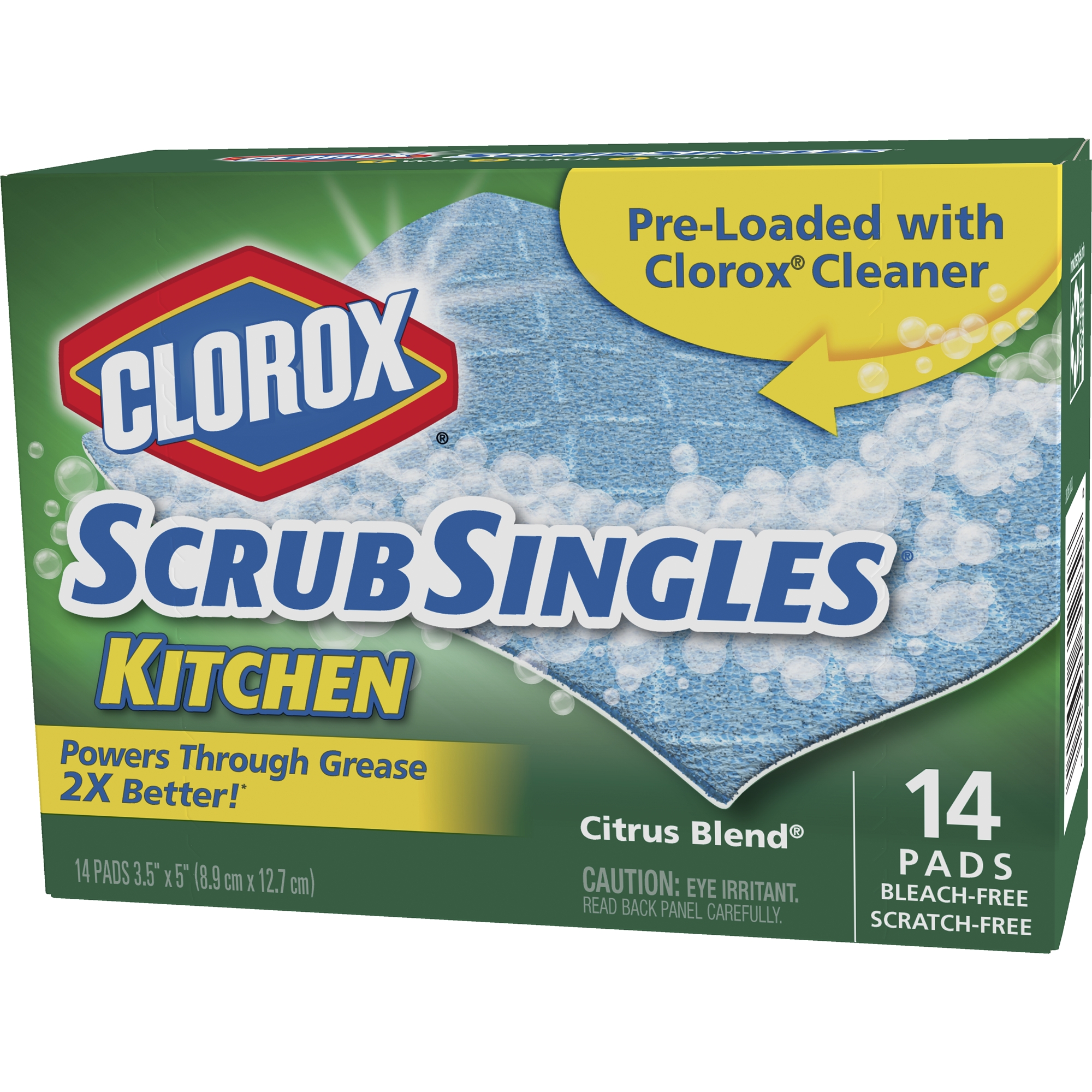 Clorox Scrubsingles Kitchen Bleach Free Cleaning Pad Citrus