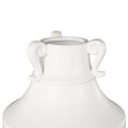 thumbnail image 4 of DecMode 18" Scroll Sleek Amphora White Ceramic Vase with Handles, 4 of 9