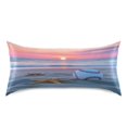 thumbnail image 3 of Dailycode Satin Pillow Case Queen Silk Pillow Cover for Hair and Skin Envelope Closure Baseball Beach Starfish Sunset 20"x30", 3 of 9