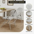 thumbnail image 5 of CazToi Portable Metal Frame Folding Chairs Set of 4 for Home & Party, 5 of 7