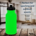 thumbnail image 4 of Water Bottle with Push Cap 20 oz. Set of 6, Bulk Pack - Reusable, Leak Proof, Perfect for Gym, Hiking, Camping, Outdoor Sports - Neon Green, 4 of 5