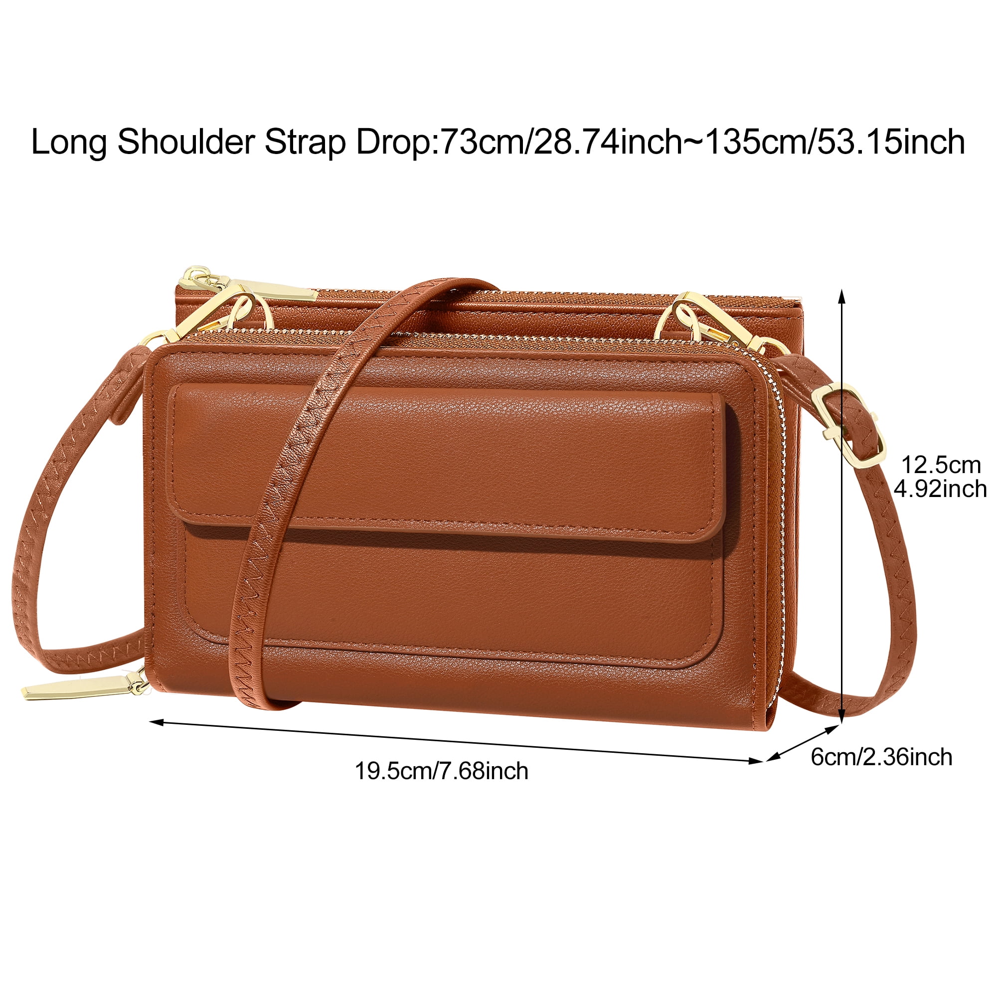 Badiya Small Crossbody Bag for Women Cell Phone Wallet Purse Mini Shoulder Handbags with Card Slots