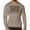 Khaki, variant on Gymish Not Broken Lightweight Long Sleeve Hooded T-shirt for Men