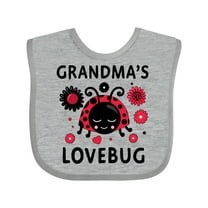 Inktastic Valentine's Day Grandma's Lovebug Girls Baby Bib