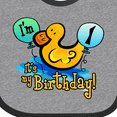 thumbnail image 4 of Inktastic Ducky 1st Birthday Boys or Girls Baby Bib, 4 of 4