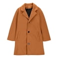 thumbnail image 3 of WOYY Girls Trench Coat Lapel Windbreaker Jacket Outerwear Wool Coat, Sizes 7-8, 3 of 5