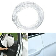 Leke 10ft Clear Strip Car Door Edge Trim Molding Rubber Guard Scratch Protector Decor