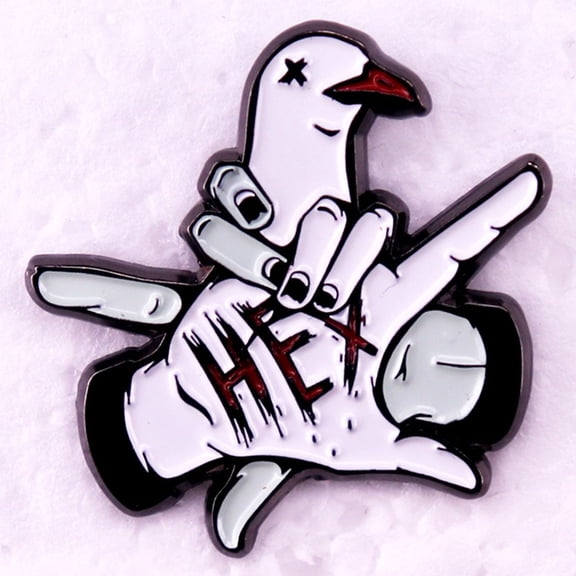 Ruoming 1 PCS Enamel Brooch Personality Clothing Hat Bag Accessories for Men and Women