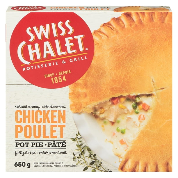 Swiss Chalet Chicken Pot Pie, SWISS CHALET Chicken pie 650g Walmart.ca