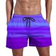 thumbnail image 2 of Pantalones cortos de baño degradados para hombre Pantalones cortos de playa de bolsillo de secado rápido de verano Pantalones cortos hawaianos Pompotops qyievc7742, 2 of 5