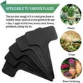 100 Pcs Plastic Plant Labels Black TType Garden Stake Tags Waterproof