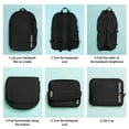 thumbnail image 4 of Travelhouse Travel Backpack Laptop Business 18 Inch Business Anti Theft Slim Sturdy College School Computer Bag.Black, 4 of 8