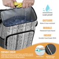 thumbnail image 2 of Travel Cooler Bag - Boho Bohemia Pioneer Flower Geometric Line Art Camping Beer Cooler Backpack with Bottle Opener- Waterproof Insulated Picnic Backpacks - Cooler Bag for Beach, 2 of 6