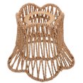thumbnail image 1 of Minkissy Handwoven Lamp Shade Cone Khaki Iron Home Decoration 1Pcs, 1 of 5