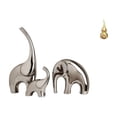 thumbnail image 1 of Figuras De Familia De Elefantes De Cerámica Y Estatua De Calabaza De Latón, Adorno Feng Shui, Escultura Animal Coleccionable Hecha A Mano Para Estante De Decoración Del Hogar., 1 of 8