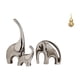 thumbnail image 1 of Figuras De Familia De Elefantes De Cerámica Y Estatua De Calabaza De Latón, Adorno Feng Shui, Escultura Animal Coleccionable Hecha A Mano Para Estante De Decoración Del Hogar., 1 of 8