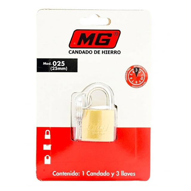 Candado de Hierro MG 25 mm