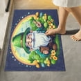 thumbnail image 6 of Toilet Rug U-Shaped Bathroom Rugs Non-Slip Soft Plush Machine Washable Contour Bath Mat Gnomes and Green Plant 24x20, 6 of 9