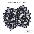 thumbnail image 2 of Placemats Set Of 4 / 6, Beach Stuff Pattern Placemats For Dining Table Indoor/Outdoors Heat Resistant Washable Placemats 18" X 12", 2 of 8