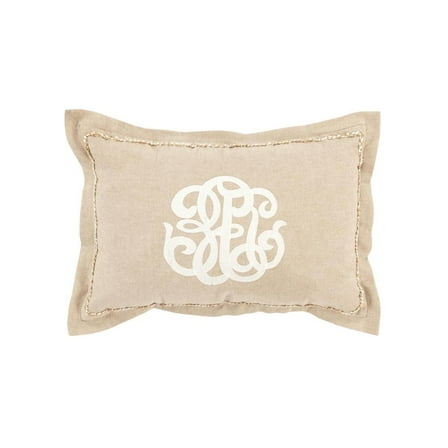Rizzy Pillow Flanged Pillow Khaki 12"x12"x2"