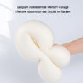 thumbnail image 5 of Acogedora almohada de viaje, perfecta almohada de espuma viscoelástica para el cuello, almohada de apoyo, compacta y ligera, empaquetada rápidamente, almohada para dormir, 5 of 5