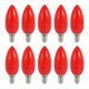 thumbnail image 1 of 10X LED Candle Light Candle Light Bulbs Red Fortune Lamp God Lights Energy Saving Candle Lights,E14, 1 of 5