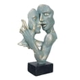 thumbnail image 3 of Couples Abstract Kissing Statue Decor Tabletop Elegant Ornament Sculpture Lovers Gifts Romantic Figurine For Party Home Anniversary Wedding Azul claro Macarena Estatua de resina de parejas, 3 of 7