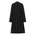 thumbnail image 4 of Men Contrast Binding Patched Detail Belted Sleep Robe, 4 of 4