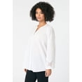 thumbnail image 4 of Roaman's Women's Plus Size Lace-Trim Blouse, 4 of 5