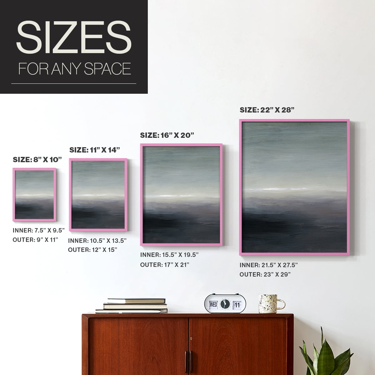 Windy Moor I Framed Print - Solid Wood in Single Picture Frame Solid Wood 2 Framed Print
