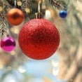 thumbnail image 5 of 24ct Colorful Christmas Ornaments,1.1" Christmas Decorations for Home Christmas Tree Ornaments,Shatterproof Plastic Christmas Ball Ornaments Festive Party Pendant Room Decor(Dark Blue), 5 of 7