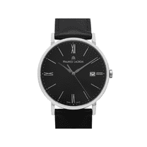 Maurice Lacroix Eliros 38mm Steel Black Dial Quartz Mens Watch EL1087-SS001-310